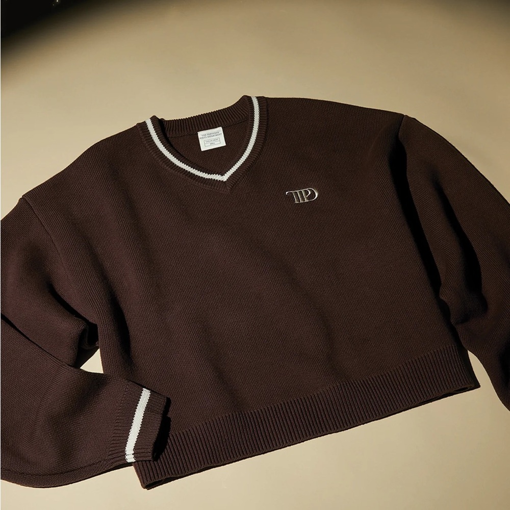 TTPD V-NECK CROPPED SWEATER